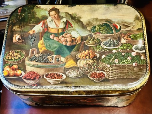Scatola latta vintage motta - scatola,