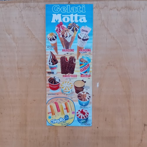 Insegna tabella gelati - tabella, motta