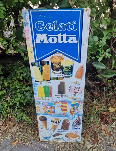 Insegna tabella gelati motta - insegna,