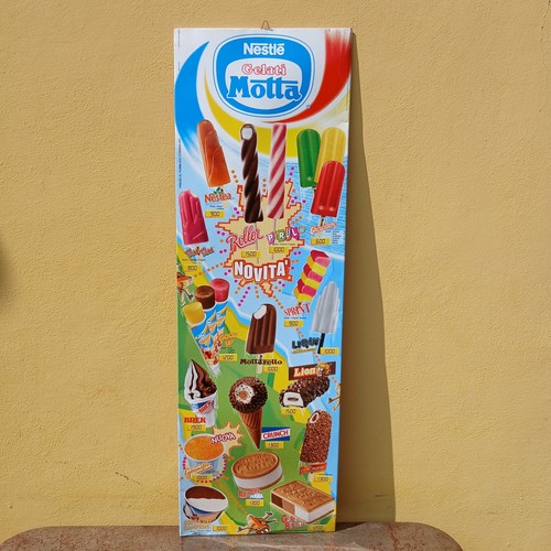 Insegna tabella gelati motta - gelati,
